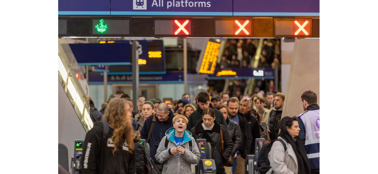 Fire near London train tracks causes major disruption at busy stations.
