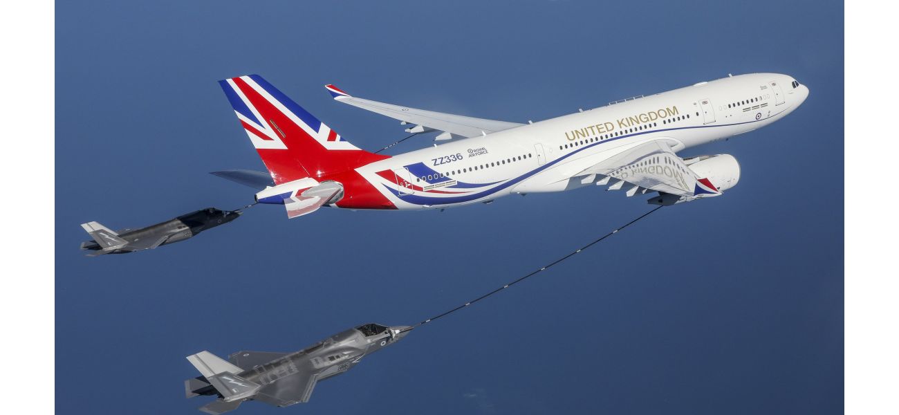 A royal transport jet narrowly avoided colliding with a drone at 200mph.