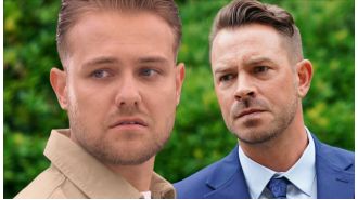 Ethan's shocking discovery in Hollyoaks leads to Darren revealing unexpected news.