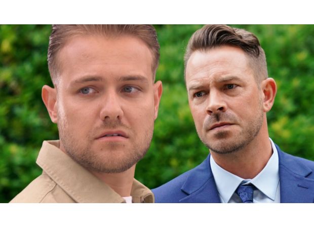 Ethan's shocking discovery in Hollyoaks leads to Darren revealing unexpected news.