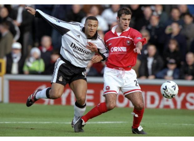 Former Barnsley player who scored against Manchester United now has a job at a quarry.