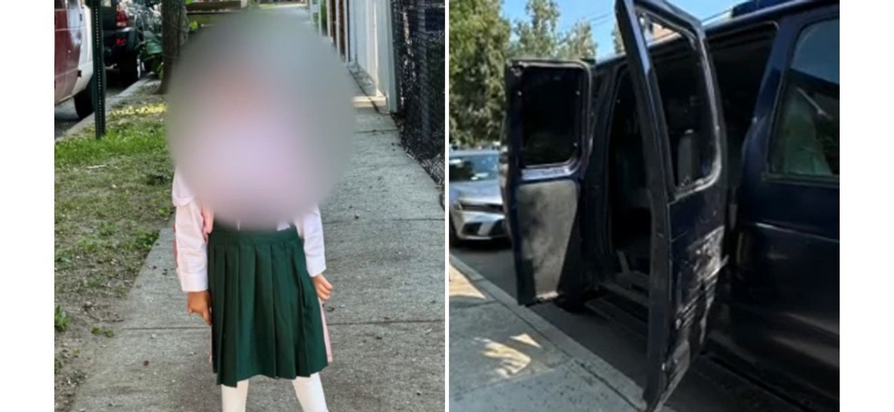 A 5-year-old girl was left alone in a hot school van and managed to save herself by breaking a window while sleeping.