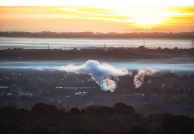 An unexplained 'flying angel' was spotted above the Peak District.