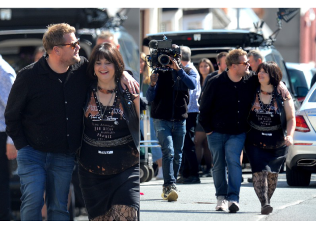 Actors James Corden and Ruth Jones show their close bond in sweet behind-the-scenes pictures from the set of Gavin and Stacey.