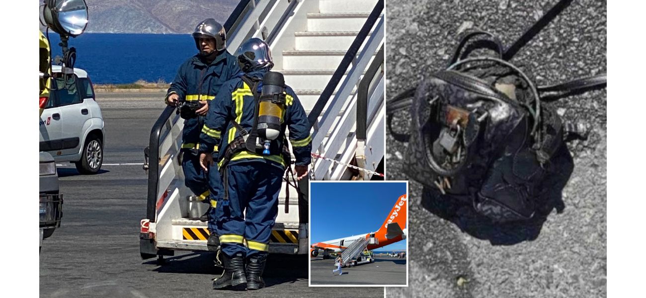 An EasyJet flight was evacuated due to an explosion caused by a passenger's bag of vapes.