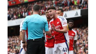 Webb concedes error in decision leading to Rice's red card in Arsenal vs Brighton game.