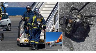 An EasyJet flight was evacuated due to an explosion caused by a passenger's bag of vapes.