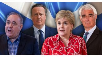 What is the current whereabouts of the main figures in the Scottish independence vote?