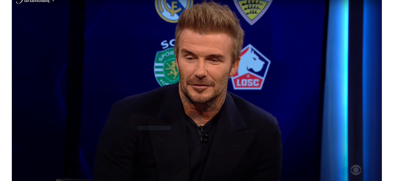 David Beckham says it's painful that his former team, Manchester United, is not playing in the Champions League.