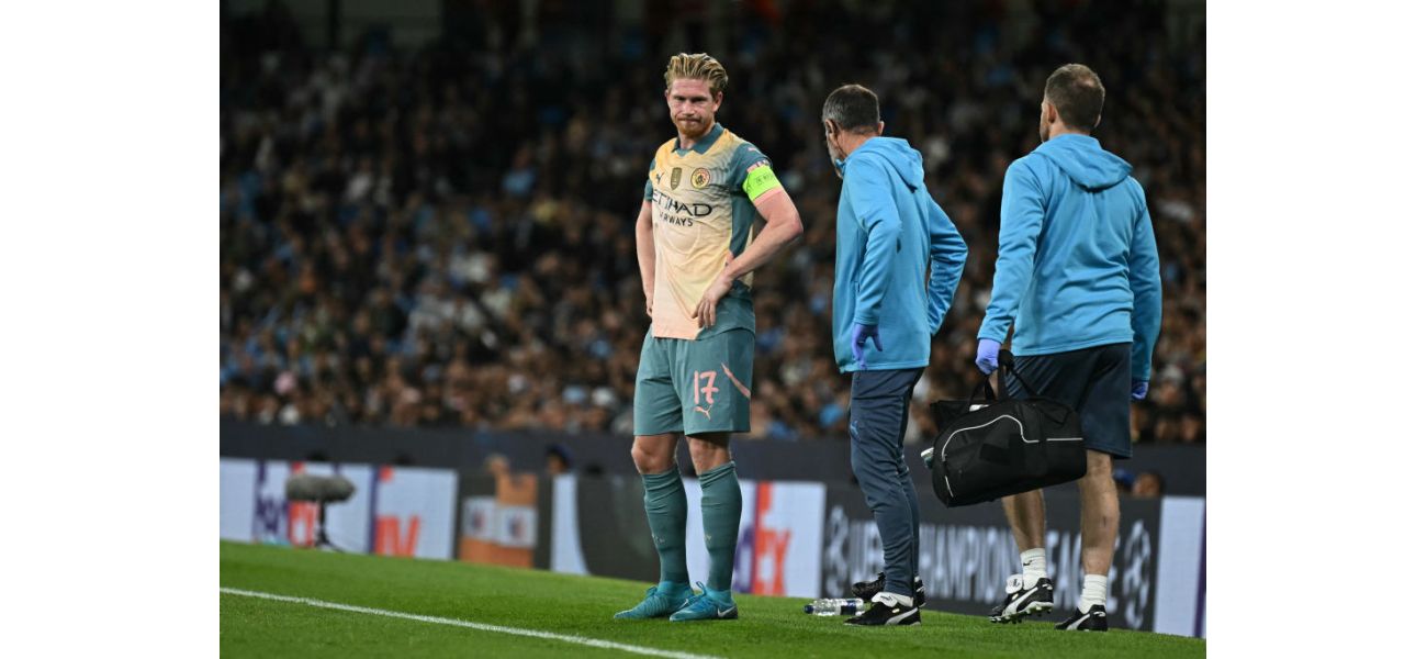 Guardiola addresses concerns over De Bruyne's injury before facing Arsenal.