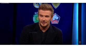 David Beckham says it's painful that his former team, Manchester United, is not playing in the Champions League.