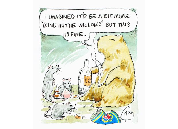 Guy Venables draws the Metro daily cartoon.