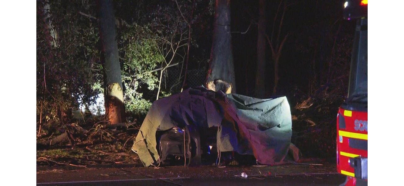 Cops probe fatal fiery car crash that killed two individuals.