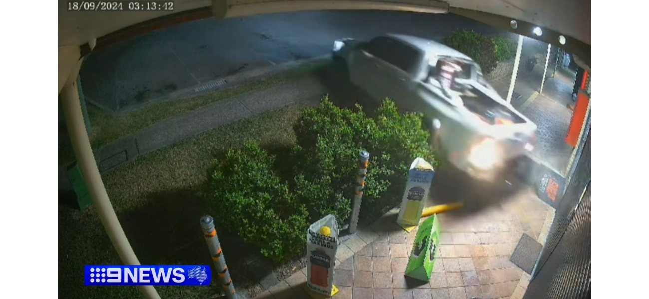 A tobacconist in the Gold Coast was hit by a truck with fake license plates.