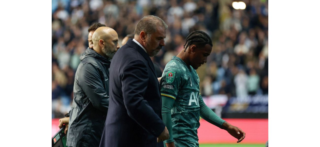 Tottenham player injured in Coventry win, according to manager Ange Postecoglou.