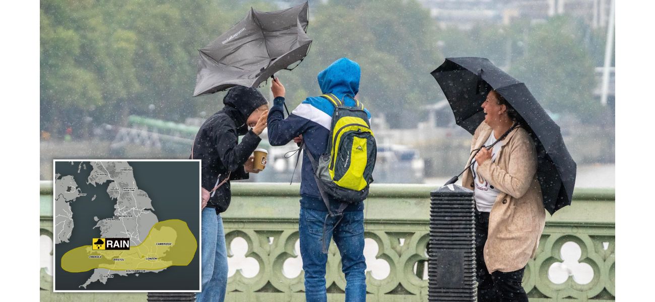 Storm alerts for UK - locations to be affected.