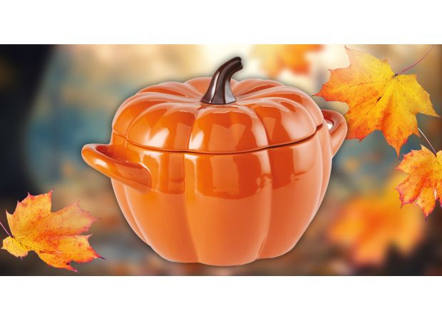 Aldi has restocked their popular pumpkin casserole dish, inspired by Le Creuset, for under £15.