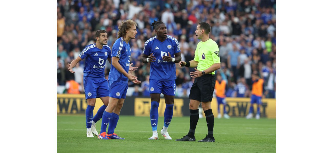 Leicester City's manager accuses the Premier League of covering up a mistake with false images related to VAR.