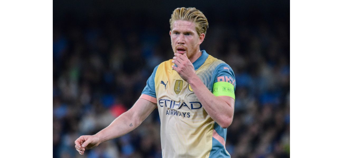 Manchester City gets update on Kevin de Bruyne's injury in time for game against Arsenal.