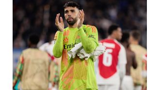 David Raya admits error in saving two shots in impressive display.