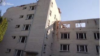 Putin destroys care home with guided bombs, leaving hundreds homeless.