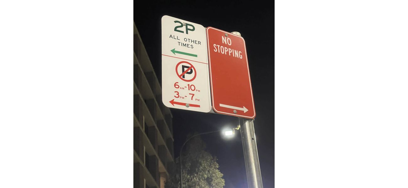 This sign is confusing drivers in the parking lot.