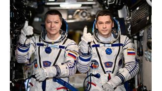 Russians break record for longest time spent on International Space Station.