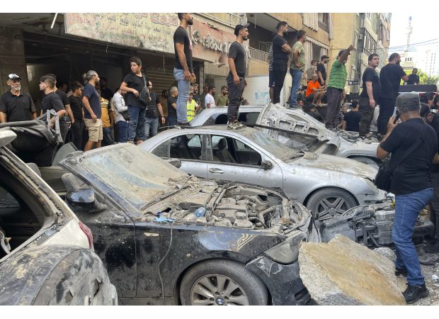 Israeli attack on Beirut leaves three dead and several injured following Hezbollah's rocket assault.