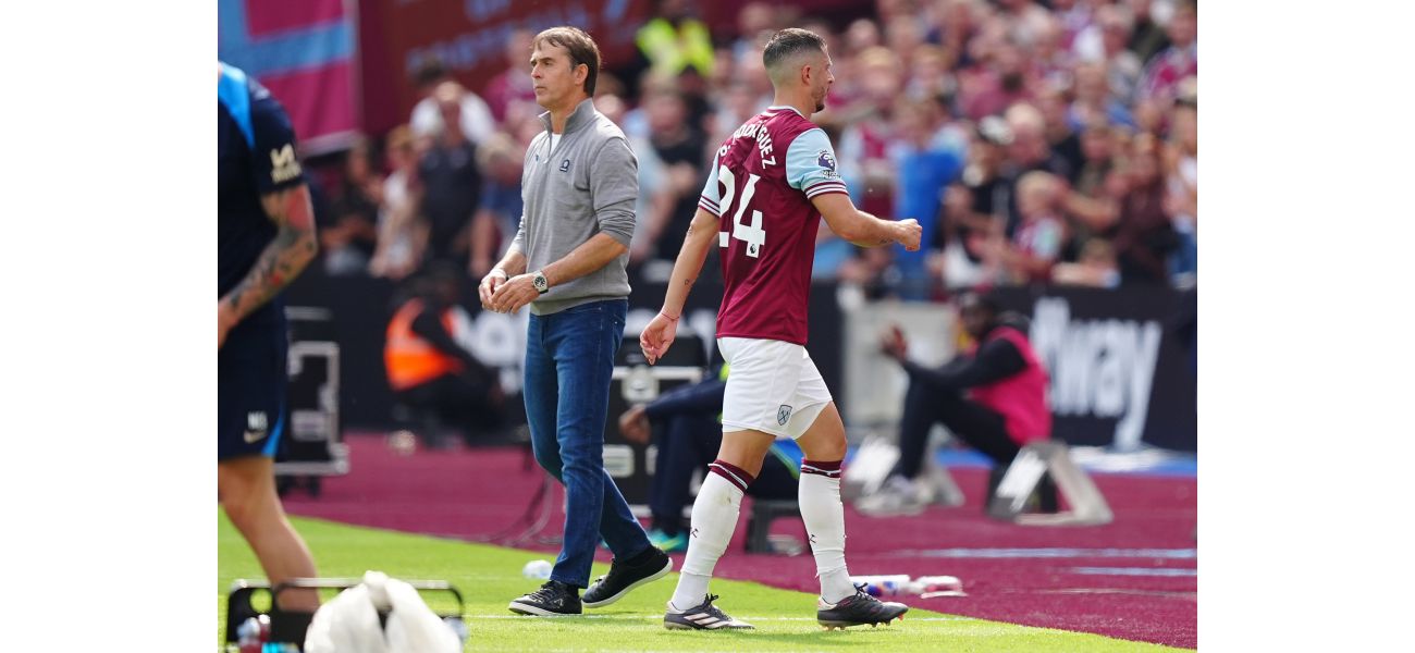 Lopetegui says he subbed Rodriguez early in West Ham's loss to Chelsea.