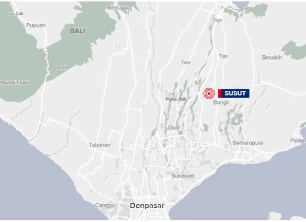 A 4.6 earthquake hits Bali, a popular tourist destination in Indonesia.