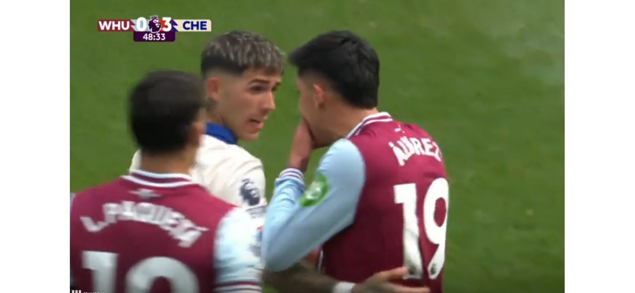 Alvarez threatened to harm Chelsea player in match against West Ham.