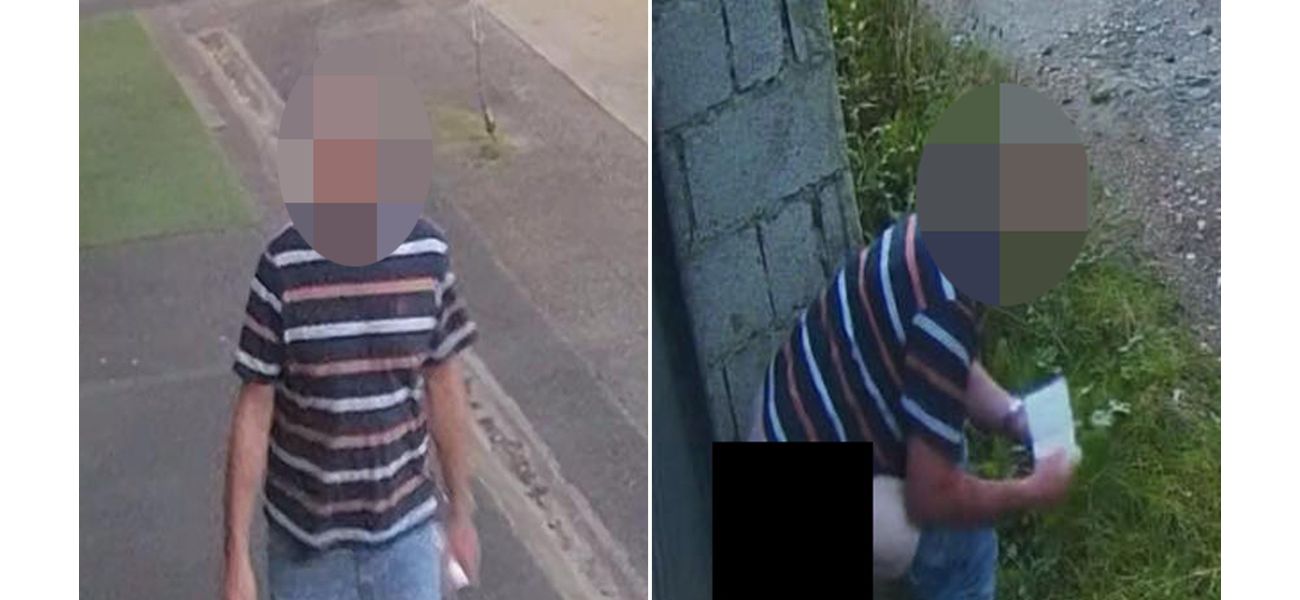 Authorities are searching for an unidentified man who has been defecating in public and carrying his own toilet paper.