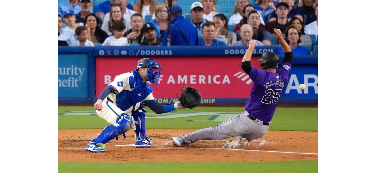 McMahon's home run gives Rockies win over Dodgers in 6-3 victory despite being in last place.