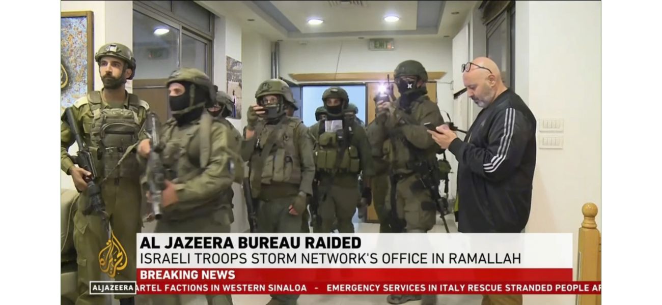 Israeli forces shut down Al Jazeera's West Bank bureau in a raid.