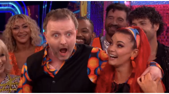 Comedian Chris McCausland's questionable joke on Strictly causes discomfort among viewers during show controversies.