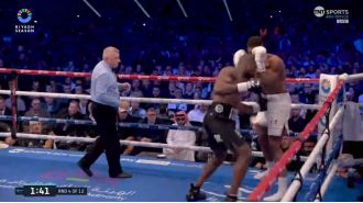Hearn slams Joshua for response to Dubois' illegal hit.