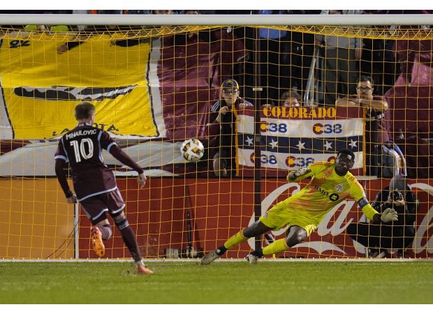 The Colorado Rapids secure a spot in the MLS Cup playoffs after defeating Toronto 2-0.