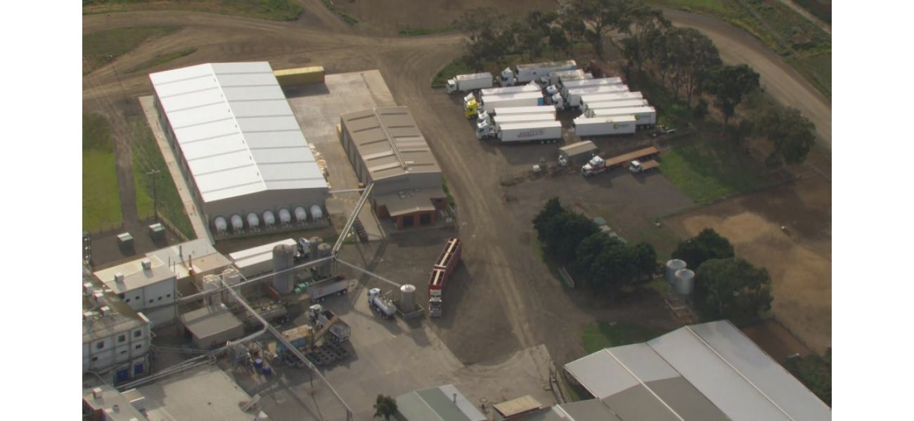 A worker was injured by cows at a slaughterhouse in Victoria.