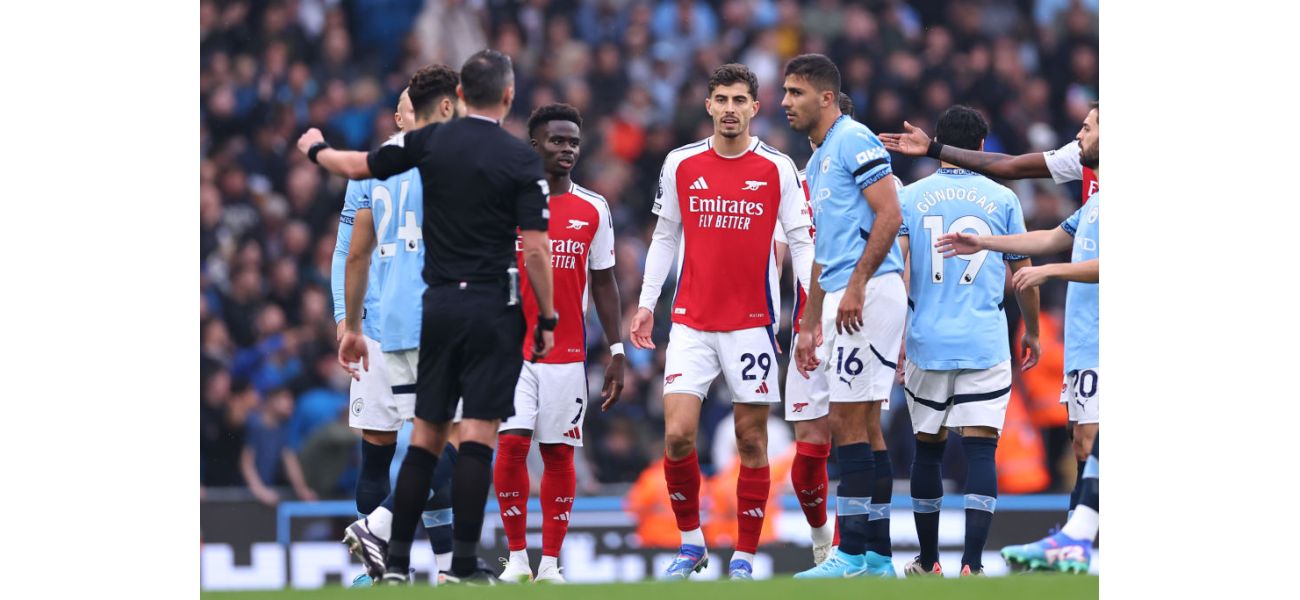 Piers Morgan makes fun of Man City player for attempting to get Arsenal opponent red carded in only two seconds.