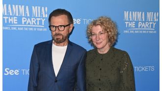 A well-known British TV personality marries ABBA member Björn Ulvaeus, 79, to his third spouse.