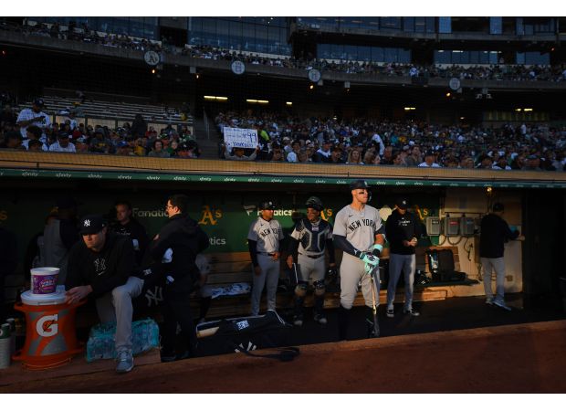 Judge and Stanton lead Yankees to victory in second to last game ever played at Oakland Coliseum.
