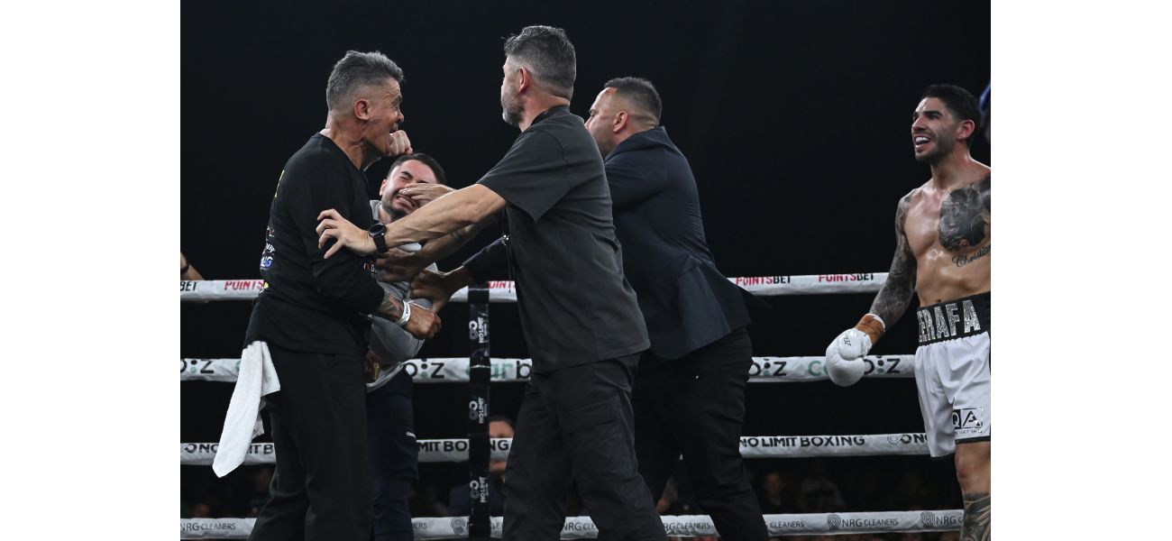 Boxer's sibling receives punishment for altercation after match.