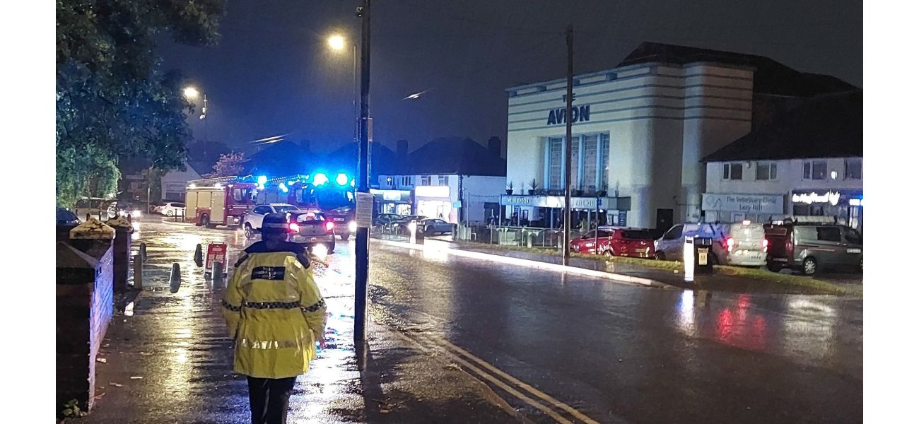 Wetherspoons pub emptied due to lightning strike.