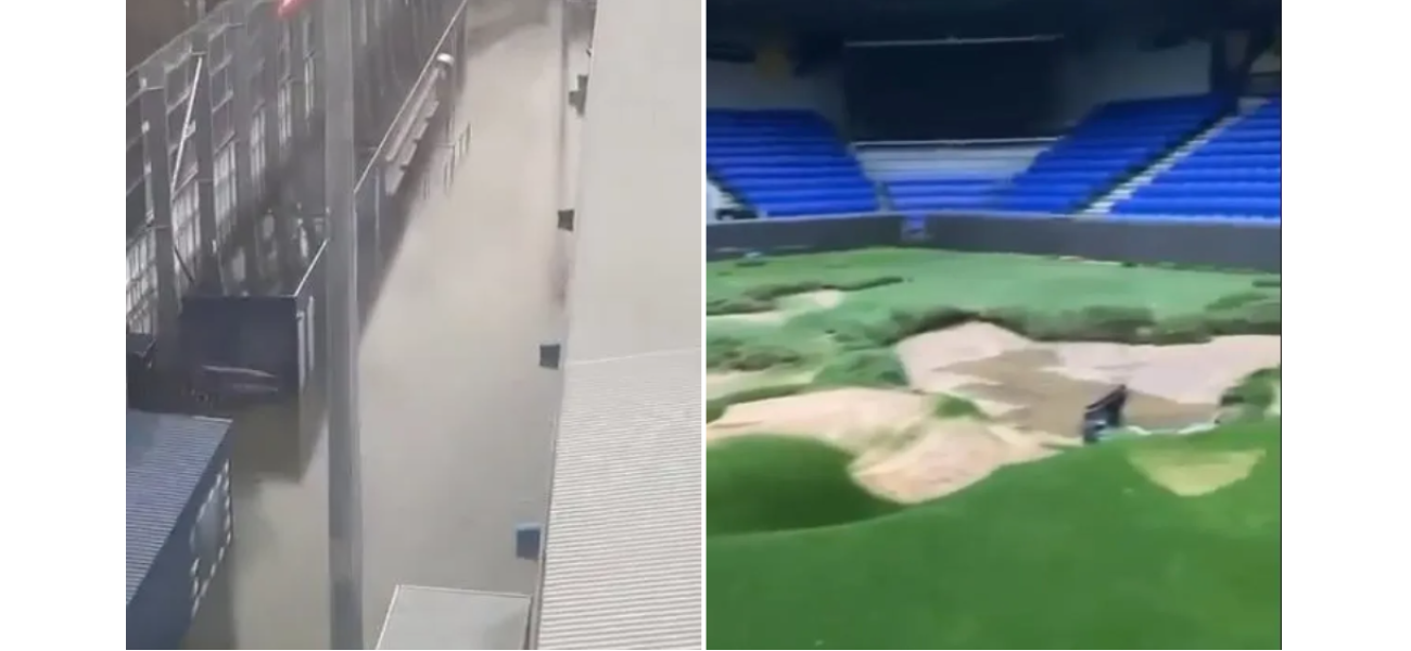 Game between Newcastle and AFC Wimbledon cancelled due to massive flooding that turned the pitch into a 
