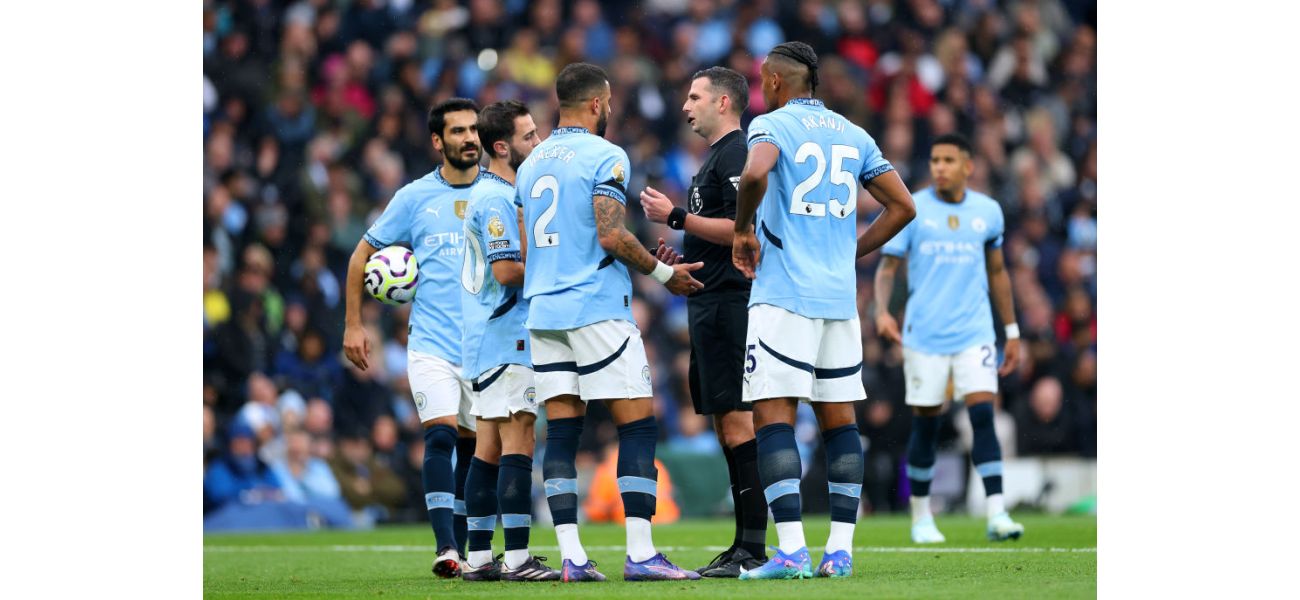 Criticism for Michael Oliver's poor performance in a crucial decision for Arsenal against Man City.