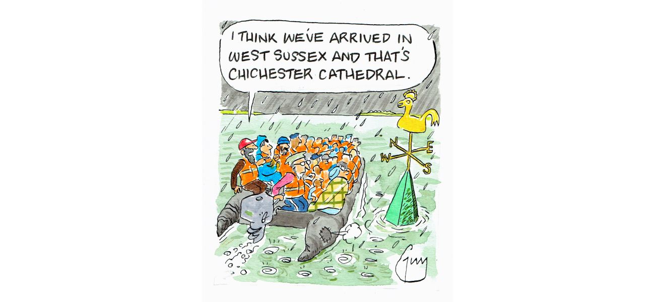 Guy Venables draws cartoons for the Metro newspaper every day.