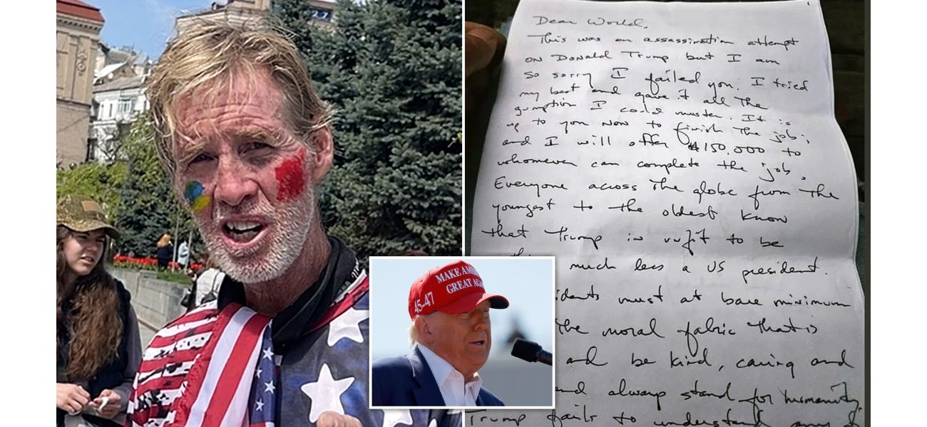 A person who intended to assassinate Trump left a disturbing note instructing others to complete the task.