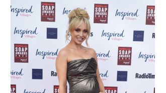 Pregnant Jorgie Porter shares exciting news about her baby.