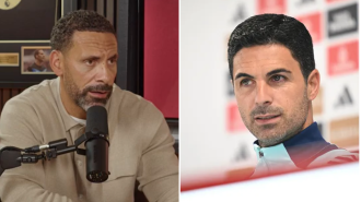 Rio Ferdinand was upset with Mikel Arteta after Arsenal and Manchester City tied.