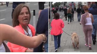 Mother and daughter imprisoned for bringing their chow chow to far-right protest.